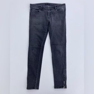 Maje Low Rise Zipper Ankle Skinny Jeans